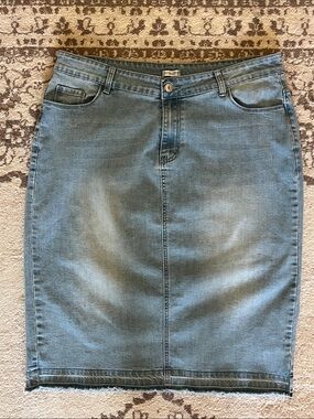 Jade MacKenzie Modest Denim Skirt
